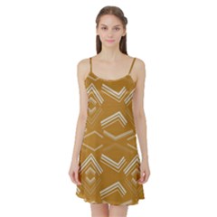 Abstract Geometric Design    Satin Night Slip by Eskimos