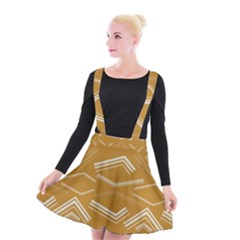 Abstract geometric design    Suspender Skater Skirt