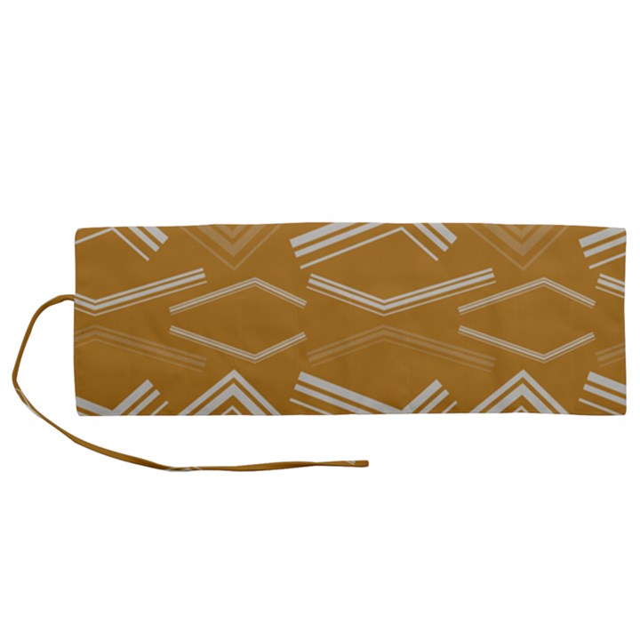 Abstract geometric design    Roll Up Canvas Pencil Holder (M)
