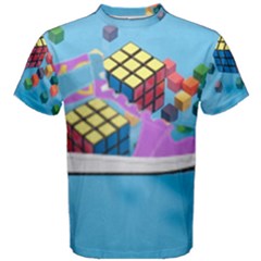 Floating-cubes-on-blue Backgrounderaser 20220422 203144521 Backgrounderaser 20220422 203216276 Men s Cotton Tee