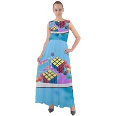 Floating-cubes-on-blue Backgrounderaser 20220422 203144521 Backgrounderaser 20220422 203216276 Chiffon Mesh Boho Maxi Dress by marthatravis1968