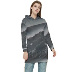 Olympus Mount National Park, Greece Women s Long Oversized Pullover Hoodie