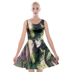 My Mucha Moment Velvet Skater Dress by MRNStudios