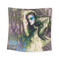 My Mucha Moment Square Tapestry (small) by MRNStudios