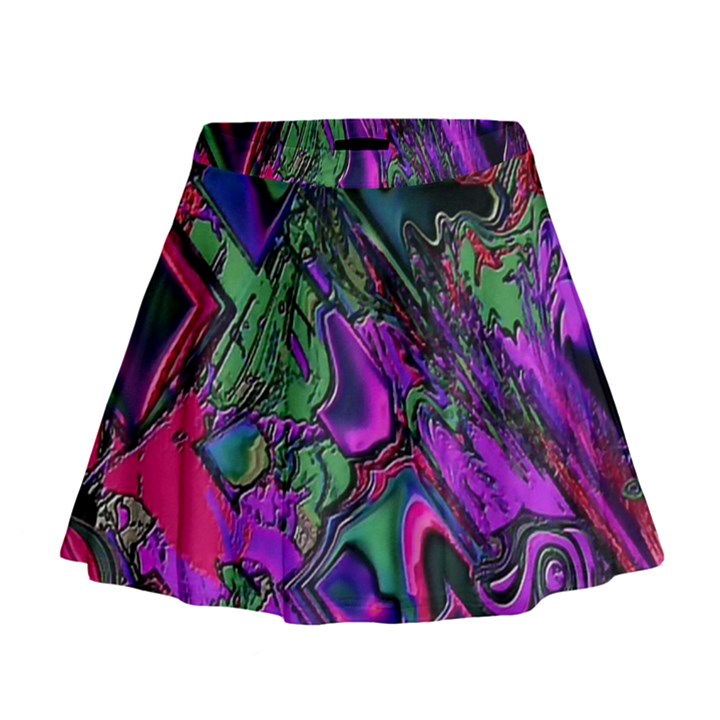 Neon Aquarium Mini Flare Skirt