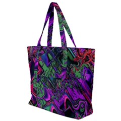 Neon Aquarium Zip Up Canvas Bag by MRNStudios