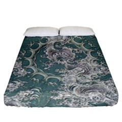 Seaweed Mandala Fitted Sheet (queen Size) by MRNStudios