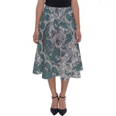 Seaweed Mandala Perfect Length Midi Skirt
