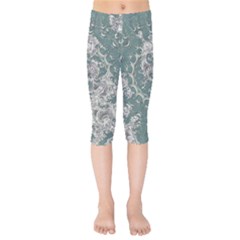 Seaweed Mandala Kids  Capri Leggings 