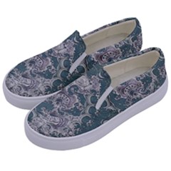 Seaweed Mandala Kids  Canvas Slip Ons by MRNStudios