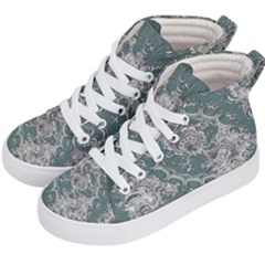 Seaweed Mandala Kids  Hi-top Skate Sneakers