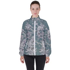 Seaweed Mandala Women s High Neck Windbreaker