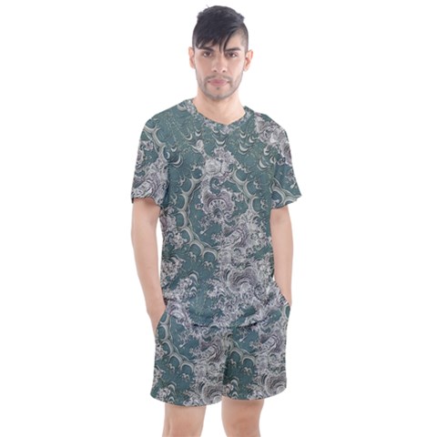 Seaweed Mandala Men s Mesh Tee And Shorts Set by MRNStudios