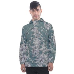 Seaweed Mandala Men s Front Pocket Pullover Windbreaker by MRNStudios