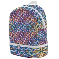 Colorful Flowers Zip Bottom Backpack by Sparkle