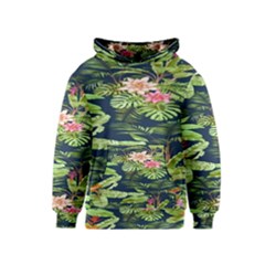 Flowers Pattern Kids  Pullover Hoodie by Sparkle