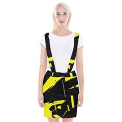 Abstract Pattern Braces Suspender Skirt by Sparkle