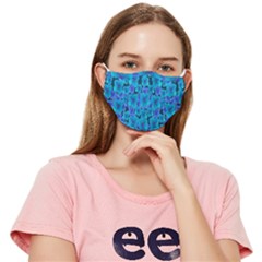 Blue In Bloom On Fauna A Joy For The Soul Decorative Fitted Cloth Face Mask (adult)