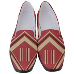 Abstract Pattern Geometric Backgrounds   Women s Classic Loafer Heels by Eskimos