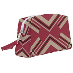 Abstract Pattern Geometric Backgrounds   Wristlet Pouch Bag (large)