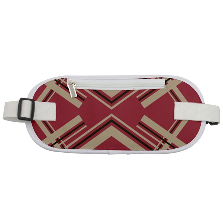 Abstract pattern geometric backgrounds   Rounded Waist Pouch