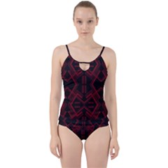 Abstract Pattern Geometric Backgrounds   Cut Out Top Tankini Set by Eskimos