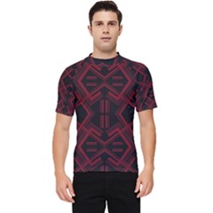 Abstract Pattern Geometric Backgrounds   Men s Short Sleeve Rash Guard by Eskimos