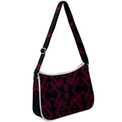 Abstract Pattern Geometric Backgrounds   Zip Up Shoulder Bag