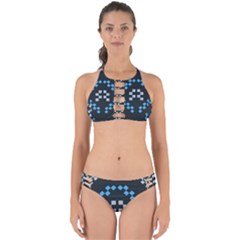 Abstract Pattern Geometric Backgrounds   Perfectly Cut Out Bikini Set by Eskimos