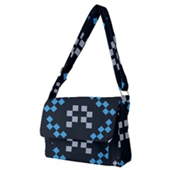 Abstract Pattern Geometric Backgrounds   Full Print Messenger Bag (m) by Eskimos
