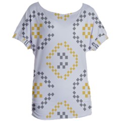 Abstract Pattern Geometric Backgrounds   Women s Oversized Tee by Eskimos