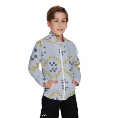 Abstract Pattern Geometric Backgrounds   Kids  Windbreaker by Eskimos