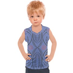 Folk Flowers Print Floral Pattern Ethnic Art Kids  Sport Tank Top