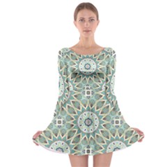 Mandala  Long Sleeve Skater Dress by zappwaits