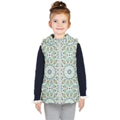 Mandala  Kids  Hooded Puffer Vest by zappwaits