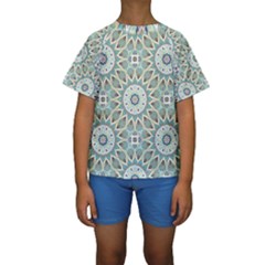 Mandala  Kids  Short Sleeve Swimwear by zappwaits