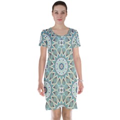 Mandala  Short Sleeve Nightdress by zappwaits