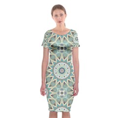 Mandala  Classic Short Sleeve Midi Dress by zappwaits