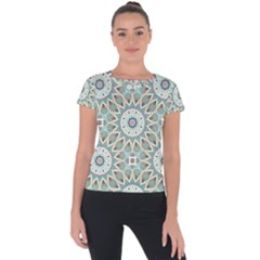 Mandala  Short Sleeve Sports Top 