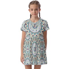 Mandala  Kids  Asymmetric Collar Dress by zappwaits