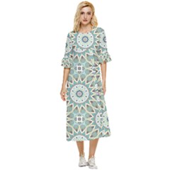 Mandala  Double Cuff Midi Dress by zappwaits