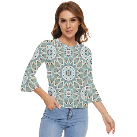 Mandala  Bell Sleeve Top by zappwaits