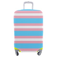 Trans Flag Stripes Luggage Cover (medium) by WetdryvacsLair