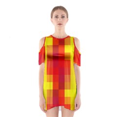 Pride Plaid Shoulder Cutout One Piece Dress by WetdryvacsLair