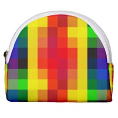 Pride Plaid Horseshoe Style Canvas Pouch by WetdryvacsLair