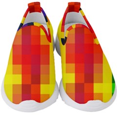 Pride Plaid Kids  Slip On Sneakers by WetdryvacsLair