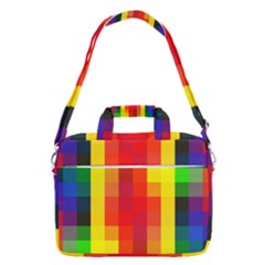 Pride Plaid Macbook Pro Shoulder Laptop Bag (large) by WetdryvacsLair