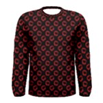 Red Lips Kiss Glitter Men s Long Sleeve Tee