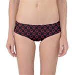 Red Lips Kiss Glitter Classic Bikini Bottoms