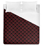 Red Lips Kiss Glitter Duvet Cover (Queen Size)